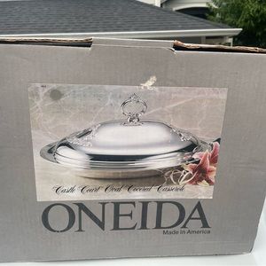 Oneida Silver Oval Covered Casserole